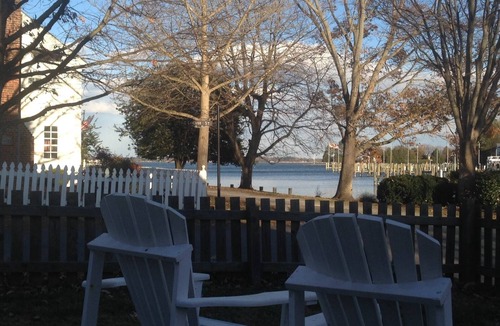 St. Michaels Cottage | John Bruff Waterview Cottage - on Harbor and on Park - In Town St. Michaels!