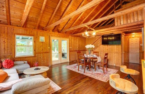 Chesapeake Ranch Estates-Drum Point House | Lakefront Lusby Home with Fire Pit 3 Mi to Beach!