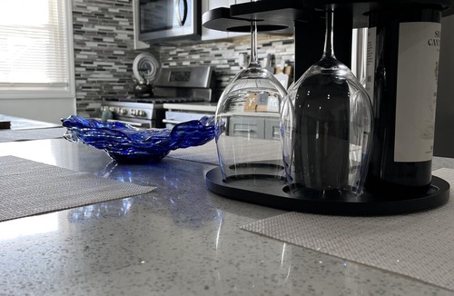 Greenville Apartment | Luxury 2BR: Prime Location, Clean Smart Home, NYC Access, Free Parking