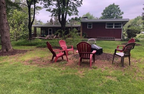 Livingston Manor House | Mid-Century Modern Catskill Retreat, Walk to town