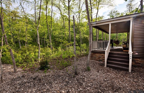Galloway House | Modern waterfront fireplace in bedroom/bath jetted tub walk in shower no steps
