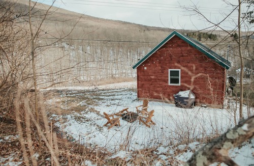 Roxbury Cabin | Mountainscape: Peaceful and Skiing Getaway. Pet-Friendlyn