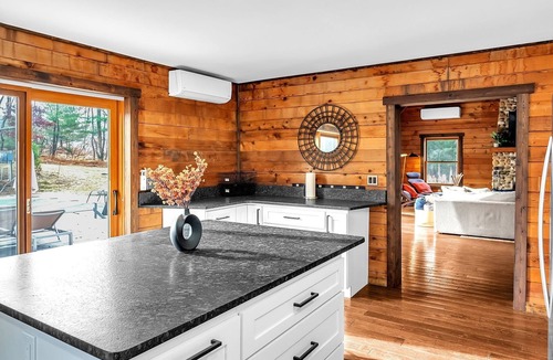 Kunkletown House | NEW! Secluded Forest Cabin Retreat with Pool & Hot Tub
