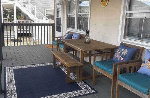 Beach Haven Terrace House | Oceanside Duplex 7 houses to Ocean nYour Beautiful Beach Vacation Awaits