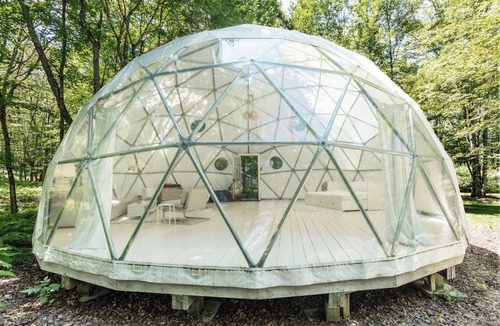 Woodridge RV Rental | Outlier Inn Large Dome on Farm Upstate Catskills