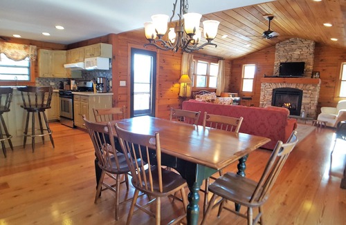 Town of Jerusalem Cabin | Overlook Cabin: E. Bluff Drive, Lake View, Hot Tub, Firepit, Central-AC, Private