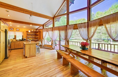 Tafton House | Pocono Chalet ~ Heated Pool ~ Sauna ~ Firepits ~ Game Room ~ Fireplaces