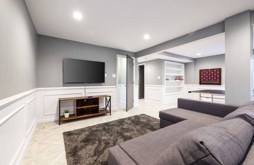 East Stroudsburg House | Poconos Getaway w/Hot Tub, Pet Friendly, Fire Pit, Game Room