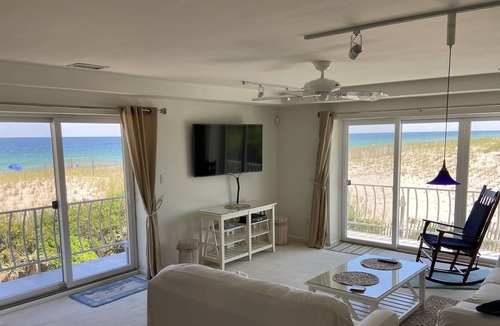 South Seaside Park Condo | Prime oceanfront condo with amazing views of the Atlantic and Island Beach!
