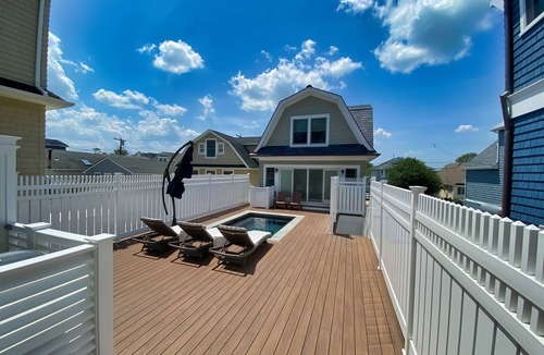 Manasquan House | Pristine 3BR Home Steps From Beach w Deck, Pool/Hot Tub, Grill, Outdoor Dining