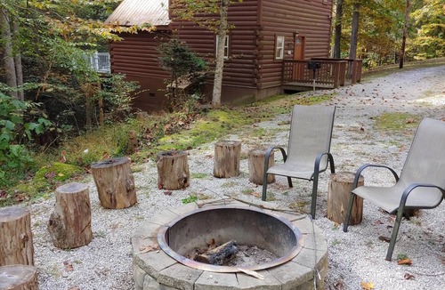 Rogers Cabin | Secluded, Cozy Cabin with Hot Tub in a heavily forested setting. Great Location.