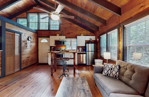 Sautee Nacoochee Cabin | Secluded dog-friendly cabin with screen deck, hot tub & fireplace