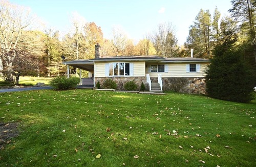Gormania House | Secluded Home on 20 Acres with Hot Tub, Horse Barn, and Private Mountain Stream