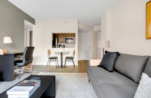 Connecticut Ave - K Street Apartment | Serene Foggy Bottom 1BR w/Gym & W/D, near Metro & GWU, by Blueground