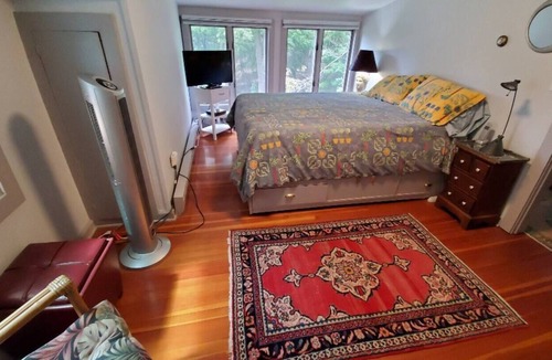 Cold Spring House | Serene wooded 15 acre property with pool and two separate guest houses in summer