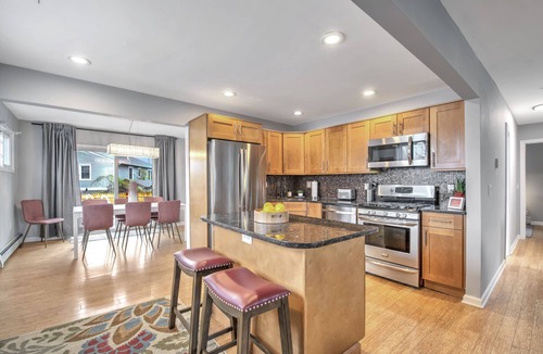 Point Pleasant Beach House | Spacious 4 BR house - One block from private beach w/beach passes