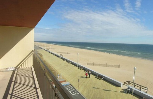 Ocean City Condo | Spacious and comfortable luxury 2 bedroom oceanfront condo with free WiFi and amazing ocean views located downtown on the boardwalk and just steps to the beach!