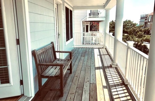 Sussex County House | Steps to Beach! Spacious Ocean Block Home w/Multiple Decks & Fast WiFi