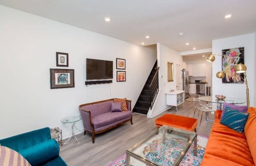 North Philadelphia West House | Stylish Art filled House in Brewerytown