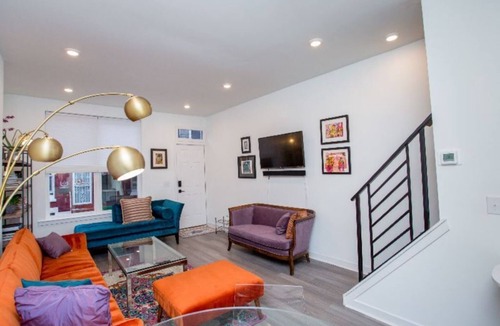North Philadelphia West House | Stylish Art filled House in Brewerytown