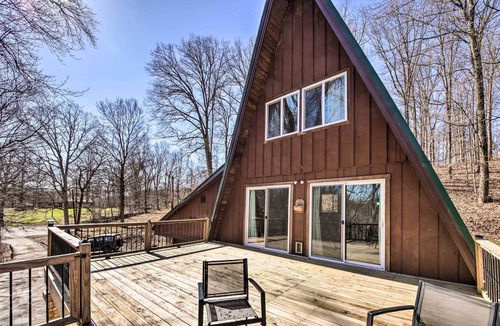 Huron Cabin | Sunny Family Cabin in Hoosier National Forest