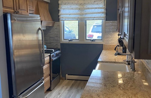 Dewittville Condo | Sunset Shores Family-Friendly Lake Condo in Mayville Pool, AC, Private Deck!