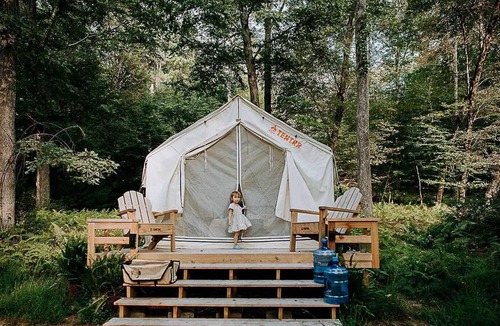 Pond Eddy RV Rental | Tentrr Signature Site - River Rock