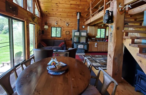 Long Eddy Cabin | The Log Cabin On Paradise Pond, spring wonders, summer fun and fall foliage
