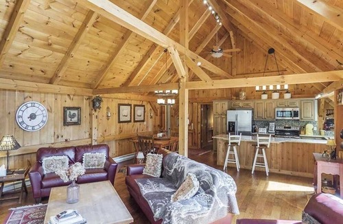 Windham House | Timber frame home only 5 minutes from Windham Mountain - perfect for 2 families!