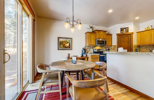 McCall House | Tree-lined home with forest views & wood stove - right on the golf course