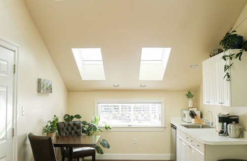 Bird In Hand Apartment | Upscale Luxury in Amish Country, King Bed, Jetted Tub & Garden Patio