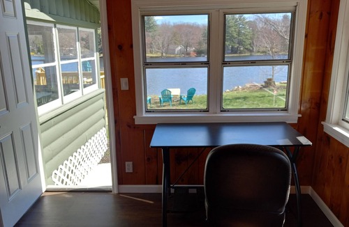 Northwest Harwinton Cabin | Waterfront Cabin w Firepit, Dock, Deck, BBQ. Direct Lake Access! Pet-friendly!