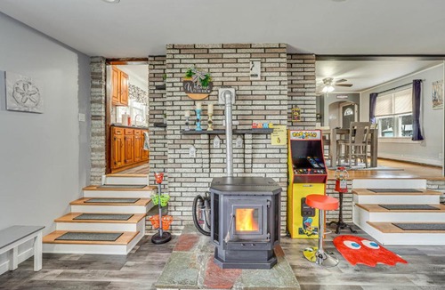Wallkill House | Waterfront Wallkill Duplex Home with Fire Pits!