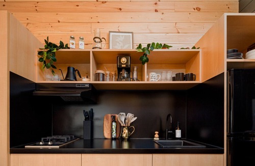 Gap House | we invite u to come experience this off grid tiny home on top of a grassy hilltop.