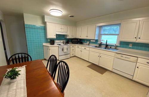 Dover House | Wooded and secluded 3-bed home with a view, game room, fire pit and gym in Dover