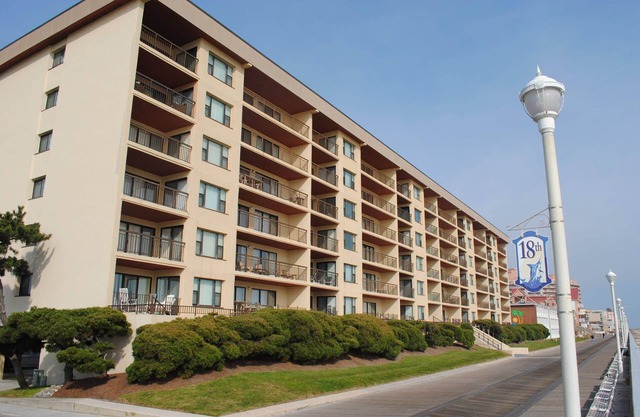 Adorable, spacious 2-bedroom oceanfront condo with free WiFi and a fabulous ocean view located directly on the Boardwalk!