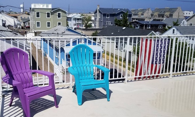 Seaside Heights House | Bada Bing Shore House LUX Family Rental - New 4BR- 2 Bath, Sleeps 11 - Sundeck