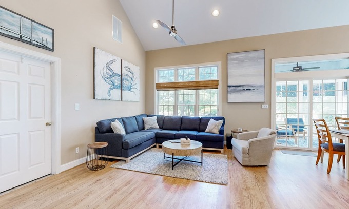 Ocean View House | Bear Trap Dunes house w/golf on-site, fireplace, basketball court, shared sauna