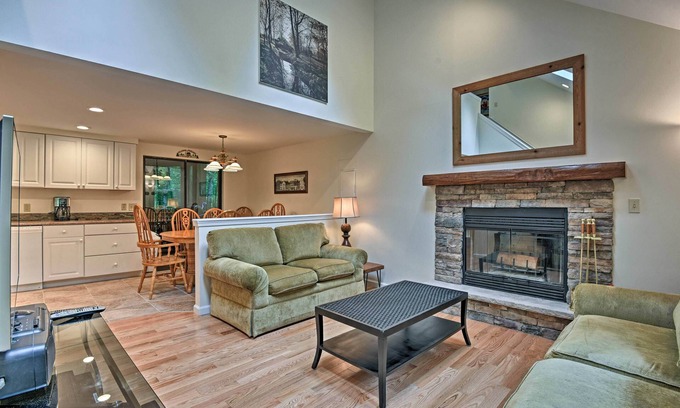 Pocono Lake House | Deck & Fire Pit: Pocono Lake Home Near Skiing!
