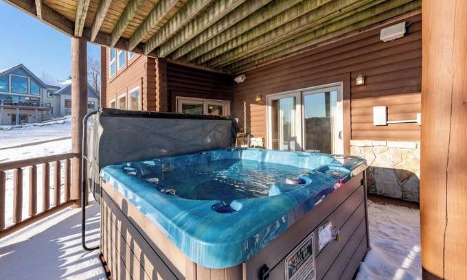 McHenry House | Elegant Ski-In/Out Lodge w/Fireplaces & Hot Tub
