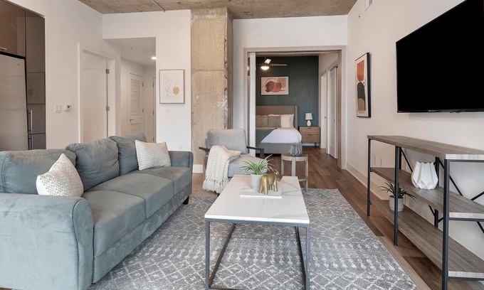 Baileys Crossroads Apartment | Landing | Stylish 2BD, Game Room, Gym