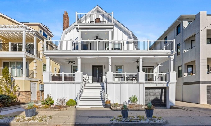 Ventnor City House | Luxury Beach Block Home w/Ocean Views - Sleeps 26