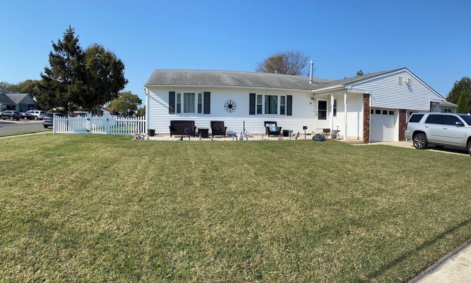 Village Green House | Newly updated Charming 4-bedroom house in Cape May with AC, WiFi, gas fireplace