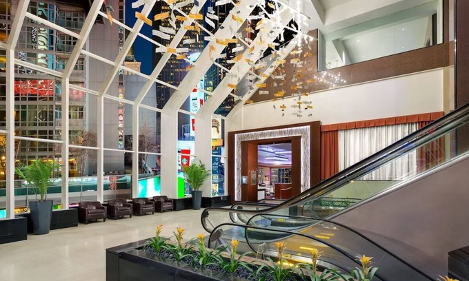 Central New York City House | Pet-friendly Property, 3 Double Times Square View at Crowne Plaza Times Square