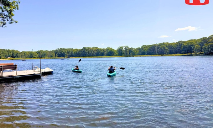 Pocono Mountain Lake House | Pvt Hot Tub, Lakefront, Foliage, Heated Pool, Hike Ping Pong, Foosball