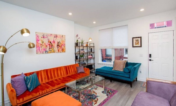 North Philadelphia West House | Stylish Art filled House in Brewerytown