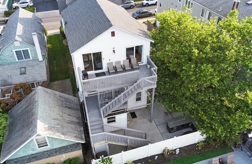 Bradley Beach House | Beautiful ocean view large 3rd floor apt with deck